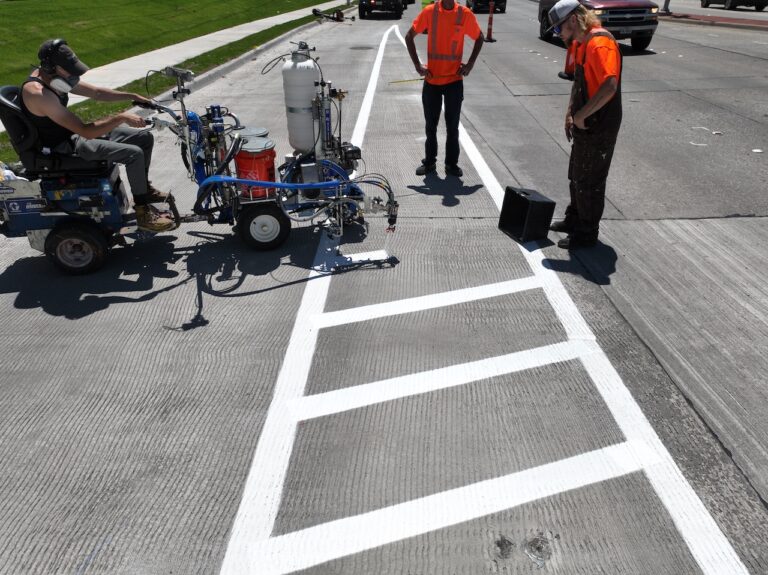 How Do Striping Contractors Apply Industrial Methyl Methacrylate Markings?  