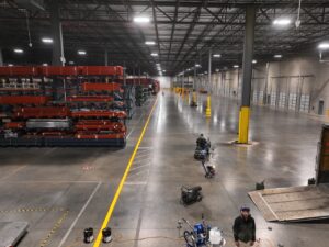 Why Every Dallas TX Warehouse Should Have Pedestrian Walkway Striping