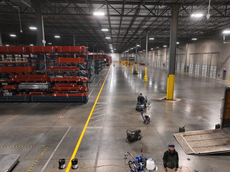 Why Every Dallas TX Warehouse Should Have Pedestrian Walkway Striping